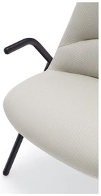 Biały fotel Teulat Dins, wys. 114 cm