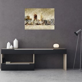 Obraz - Artystycznie ukształtowane miasto (70x50 cm)