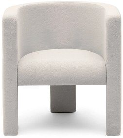 Kremowy designerski fotel MILU