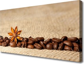 Zdjęcie na płótnie Kawa Ziarnista w Detalu