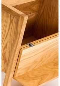 Barek z drewna dębowego w naturalnym kolorze 59x60 cm Woodman NewEst