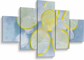 Obraz cytryn w lodzie (125x70 cm)