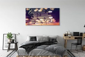Duży obraz na płótnie Elegancja Muzycznego Zapisu
