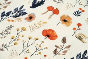 PrzytulneMieszkanie.pl PrzytulneMieszkanie.pl Pościel z mikropluszu PAPAVA kremowa Rozmiar pościeli: 70 x 90 cm | 140 x 200 cm