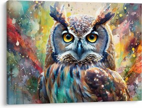 Obraz - Malowanie sowy (70x50 cm)