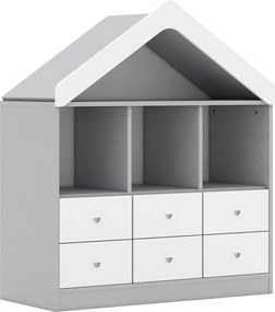 Regał szkolny domek Blox BASE 110 index 2PP-3R-4SB-2SS-D