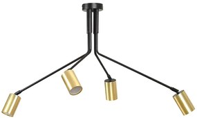 Czarna nowoczesna lampa sufitowa- 3X D060 W1-R78