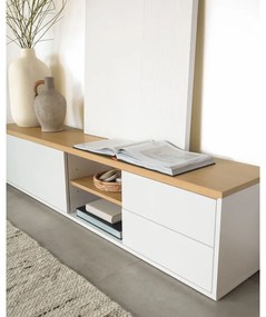 Biała szafka pod TV 200x44 cm Abilen – Kave Home