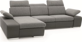 Masseno Narożnik TRENTO z funkcją spania i pojemnikiem na pościel Narozniki L, Rozkładana sofa - Szary, PUENTE 11