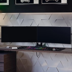 Uchwyt regulowany na 2 monitory 35 cali RGB Diablo X-Arm Dual, szaro-czarny