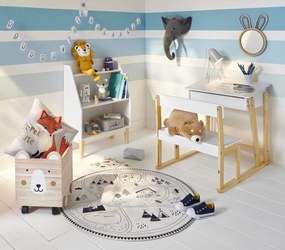 Biurko dziecięce retro ze schowkiem, Atmosphera for Kids
