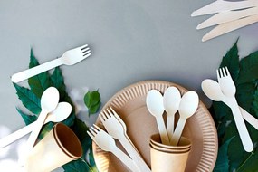 Jednorazowe noże drewniane, 20 sztuk w komplecie