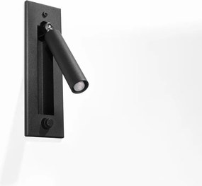 Czarny metalowy kinkiet Chimery – Sollux