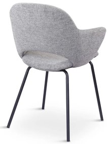Jasnoszare krzesła zestaw 2 szt. Rowley – Unique Furniture