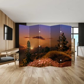 Parawan - Przyroda o zachodzie Słońca (210x170 cm)