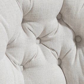 HOMCOM Krzesło biurowe bez podłokietników, wygodne biurowe krzesło z pikowanym siedziskiem i regulowaną wysokością, Kremowy