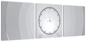 Obraz - tunel 3D (z zegarem) (90x30 cm)