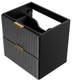 Szafka podumywalkowa czarna mat 60 x 46 cm ASTROS Black