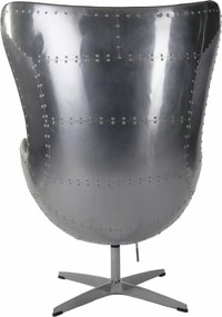 Designerski fotel z ekoskóry Jajo insp. Egg PU