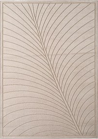 Dywan uniwersalny Nova 3D Liść beżowy 120 cm x 170 cm
