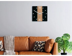 Zegar na ścianę nowoczesny do salonu sypialni cichy kwadratowy efektowny