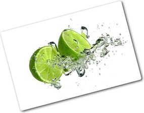 Deska kuchenna duża szklana Limonka pod wodą