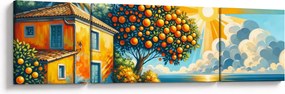 Obraz - Dom z pomarańczami I. (170x50 cm)