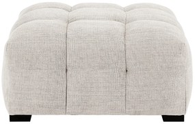 Puf z beżową melanżową tapicerką - DILOME Pascala Morabito