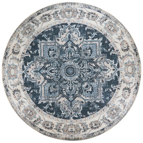 Niebieski okrągły dywan ø 200 cm Havana – House Nordic