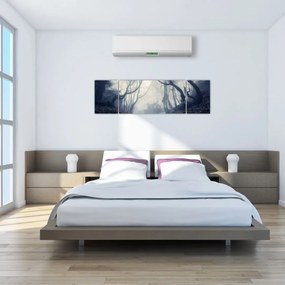 Obraz- Las we mgle (170x50 cm)