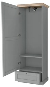 Szara szafa 60x180 cm Binz – Støraa