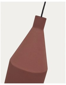 Lampa wisząca w kolorze terakoty z metalowym kloszem ø 15 cm Peralta – Kave Home