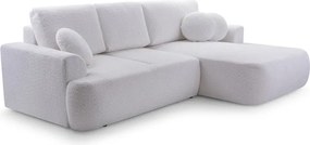 Narożnik VELO wolnostojący układ L strona Prawa z funkcją spania w tkaninie Coral 70