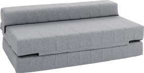 HOMCOM Składany fotel z funkcją łóżka, łóżko dla gości, składane, do 250 kg, 138x80x50 cm, Szary