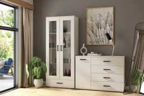 Komoda ALBANO - Biały / 120 cm