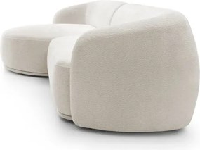 Narożnik NOBO Lewostronny system modułowy tkanina DressME 01 Biały