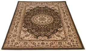 Dywan klasyczny Venezia Ornament Kremowo Zielony 250 cm x 350 cm