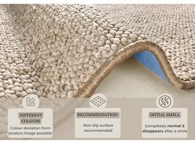 Jasnobrązowy dywan 160x240 cm Wolly – BT Carpet