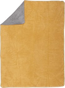Koc Cosy Home 150x200cm  Mustard&amp;Grey