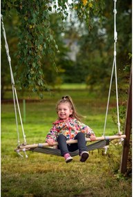 Woody Huśtawka kwadrat z tkaniną, 100 cm