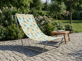 Składane leżak plażowy SAND PINEAPPLE, kolorowy
