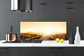 Szkło Ozdobne do Kuchni Ścieżka na Wydmie