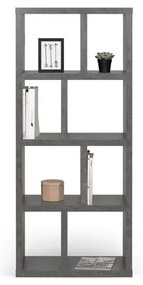Szary regał w dekorze betonu 70x159 cm Berlin – TemaHome