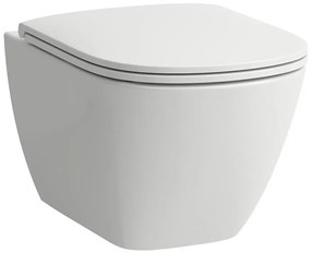 LAUFEN H8660800000001 - Wisząca miska WC LUA ceramika/biała +deska sedesowa SoftClose LUA biała