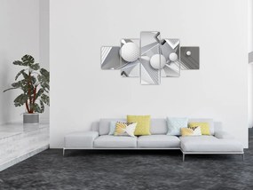 Geometryczny abstrakcyjny obraz (125x70 cm)