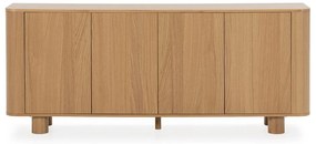 Komoda w dekorze dębu w naturalnym kolorze 180x75x40 cm Padoc – MOME
