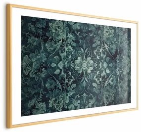 Plakat Ornamenty dywanowe 42x29,7 cm z ramą złotą z marginesem ARTGEIST B