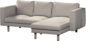 Pokrowiec na sofę Norsborg 3-osobową z szezlongiem kolor beżowy tkanina strukturalna