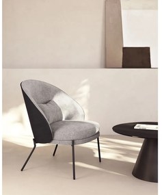 Szary fotel Eamy – Kave Home