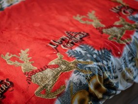 PrzytulneMieszkanie.pl PrzytulneMieszkanie.pl Pościel z mikropluszu HOLLY NIGHT, czerwona Rozmiar pościeli: 70 x 90 cm | 140 x 200 cm